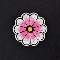 Термоаппликация Цветок, 4 см, Розовая (APL-060015)