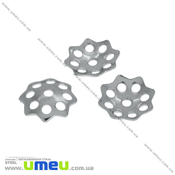 Обниматель из нержавеющей стали, 11 мм, Темное серебро (STL-055788)