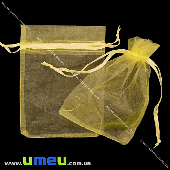 Подарочная упаковка из органзы, 7х9 см, Золотистая, 1 шт (UPK-020350)
