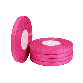 Репсова стрічка, 6 мм, Малинова (LEN-054927)