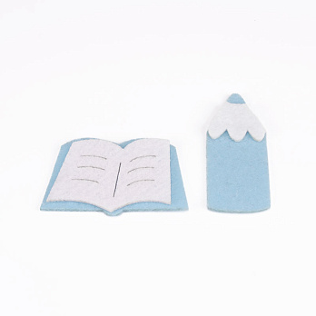 Декоративний набір із фетру "Шкільний", Блакитний (FLT-056506)