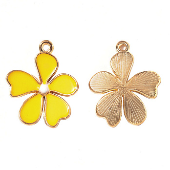 Підвіска метал. Квітка жовта, 22х18 мм, Золото (POD-053817)