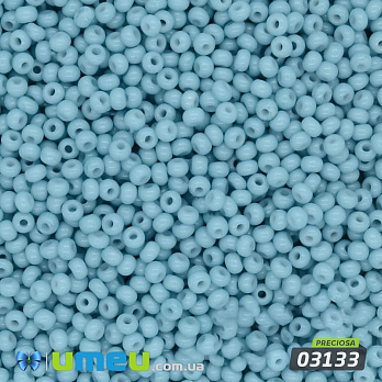 Бісер чеський №247/03133, Блакитний, Натуральний, 10/0 (BIS-014147)