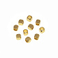 Бусины из нержавеющей стали Куб, 2,2х2х2 мм, Покрытие 18kt (STL-062547)