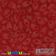 Бісер японський Miyuki LMA №140F, 4х7 мм, Червоний матовий (BIS-036715)