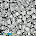 Бисер чешский Каро №16708, 5х5 мм, Серый светлый металлизированный (BIS-026303)