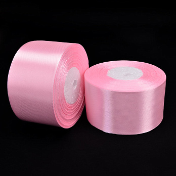 Атласная лента, 50 мм, Розовая (LEN-052784)