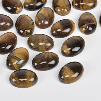 Кабошон нат. камінь Тигрове око, Овал, 18х13 мм (KAB-012693)