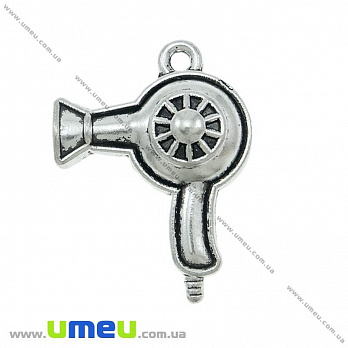 Підвіска метал. Фен, 27х21 мм, Античне срібло (POD-021073)