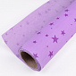 Папір тіш'ю з бузковими зірками, 50см х 14м, Бузковий (UPK-051332)