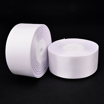 Репсовая лента, 40 мм, Белая (LEN-054865)