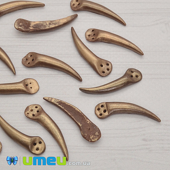 Дзьоб колібрі правий, Бронзовий, 30 мм (OSN-040374)