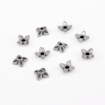 Обіймачі, 6х6 мм, Античне срібло (OBN-055934)