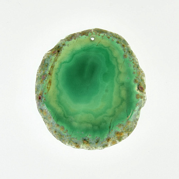 Зріз Агата, Зелений, 64х57 мм (POD-009289)