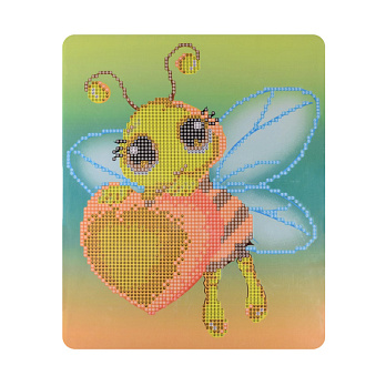 Набір алмазного живопису на картоні 25х21 см, Бджілка (SXM-056384)