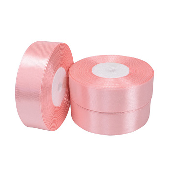 Атласна стрічка, 25 мм, Персикова (LEN-054607)