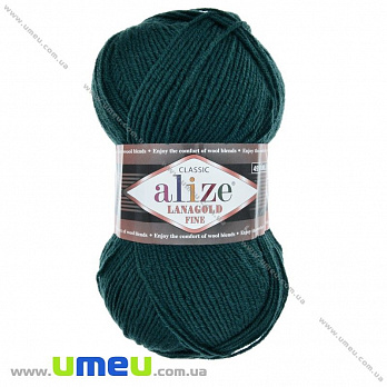 Пряжа Alize Lanagold Fine 100 г, 390 м, Изумрудная 426, 1 моток (YAR-025390)