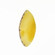 Срез Агата, Желтый, 59х28 мм (POD-022107)