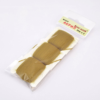 Акрилові нитки, №12127, Оливково-гірчичні (MUL-058848)