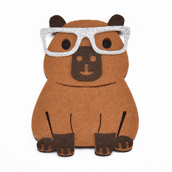 Декоративний виріб із фетру Капібара, 9,5х6,5 см (FLT-061668)