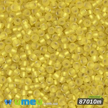 Бісер чеський №309m/87010m, Лимонний, Блискучий матовий, 10/0 (BIS-019609)