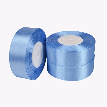 Атласна стрічка, 25 мм, Блакитна (LEN-053436)