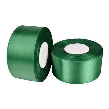 Атласная лента, 40 мм, Зеленая (LEN-053426)