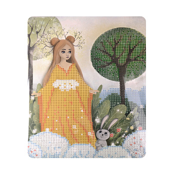 Набор алмазной живописи на картоне 25х21 см, Весенняя фея (SXM-056408)