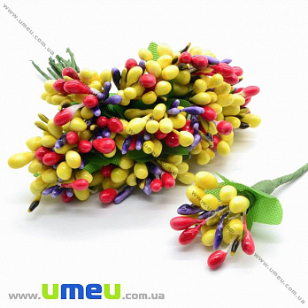 Тычинки на проволоке, Желто-красные (DIF-015450)