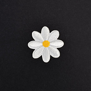 Термоаплікація Ромашка, 3,3 см, Біла (APL-060012)