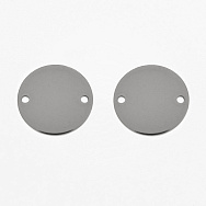 Коннекторы из нерж. стали Круглые, 10 мм, Темное серебро (STL-061424)