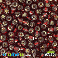 Бісер чеський 4/0, №97120, Бордовий, Блискучий (BIS-034271)