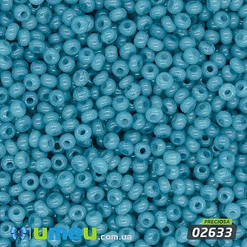 Бісер чеський №451/02633, Морська хвиля, Алебастровий, 10/0 (BIS-043806)