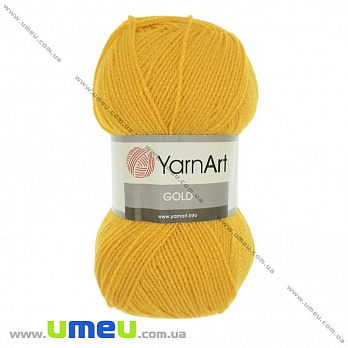 Пряжа YarnArt Gold 100 г, 400 м, Оранжевая 9047, 1 моток (YAR-025458)