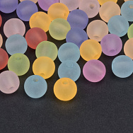 Бусины для сумок ОПТ, Акриловые матовые, Круглые, 8 мм, Микс (BUS-059789)