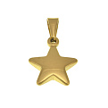 Подвеска из нерж. стали Звезда, 32х20 мм, Золото (STL-059186)