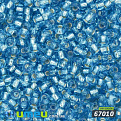 Бисер чешский 8/0, №67010, Голубой, Блестящий (BIS-009858)
