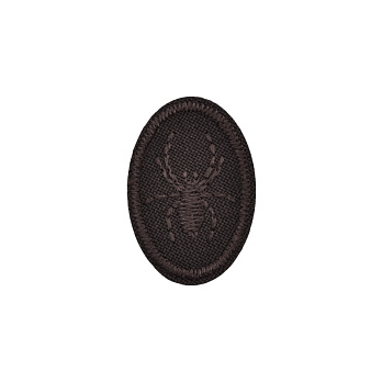 Термоаппликация Паук, 3х2 см, Коричневая (APL-053387)