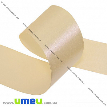 [Архів] Атласна стрічка, 40 мм, Бежева (LEN-014945)