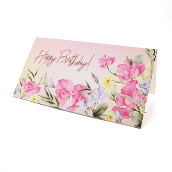 Мини конверт для денег, Happy Birthday, 157х84 мм (UPK-060213)