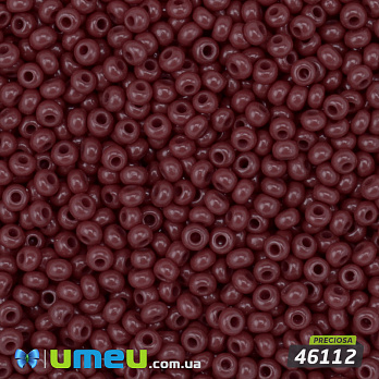 Бісер чеський №985/93310, Бордовий, Натуральний, 10/0 (BIS-050507)
