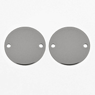 Коннекторы из нерж. стали Круглые, 16 мм, Темное серебро (STL-061425)