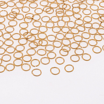 Колечки из нерж. стали, 4 мм, 0,5 мм, Золото (STL-055881)