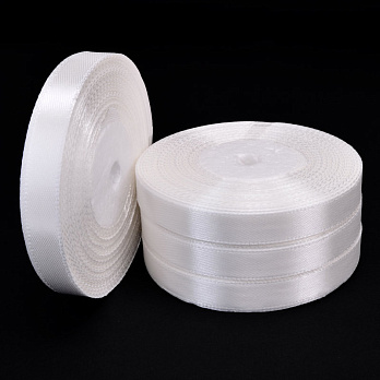 Атласна стрічка, 12 мм, Молочна (LEN-052723)