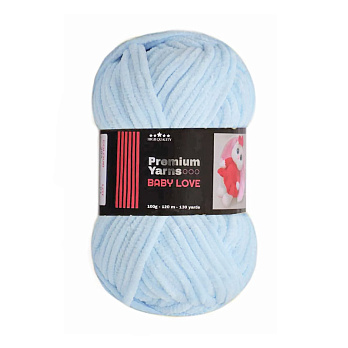 Пряжа Premium Yarn Baby Love 100 г, 120 м, Блакитна світла 306 (YAR-056001)
