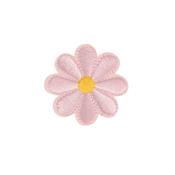 Термоаплікація Ромашка, 4 см, Рожева (APL-060010)