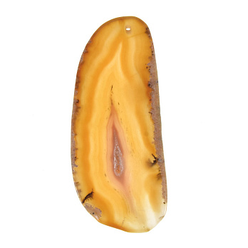 Срез Агата, Коричневый, 81х34 мм (POD-020221)