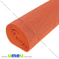 Гофрированная бумага Италия, Оранжевая (морковная) 17Е6, 180 г, 50х50 см (DIF-035515)