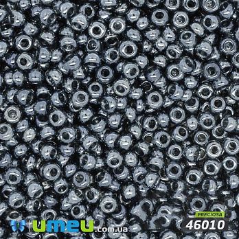 Бісер чеський №705 / 46010, Сірий темний, глазурирована, 10/0 (BIS-003905)