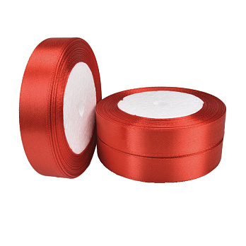 Атласна стрічка, 20 мм, Червона (LEN-060322)